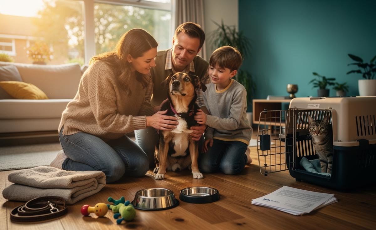 Illustration of adopting a pet in 2026, highlighting unexpected benefits and real-world challenges