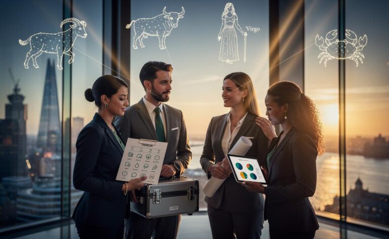 Illustration of four zodiac signs—Capricorn, Taurus, Virgo, and Cancer—attracting reliable support on 2 January 2026