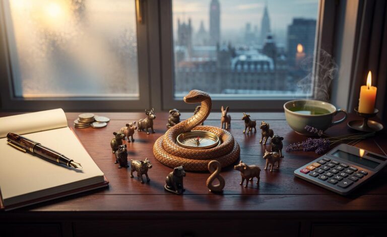 Illustration of the Chinese Zodiac horoscope for 2 January 2026, highlighting steady luck in the Wood Snake year