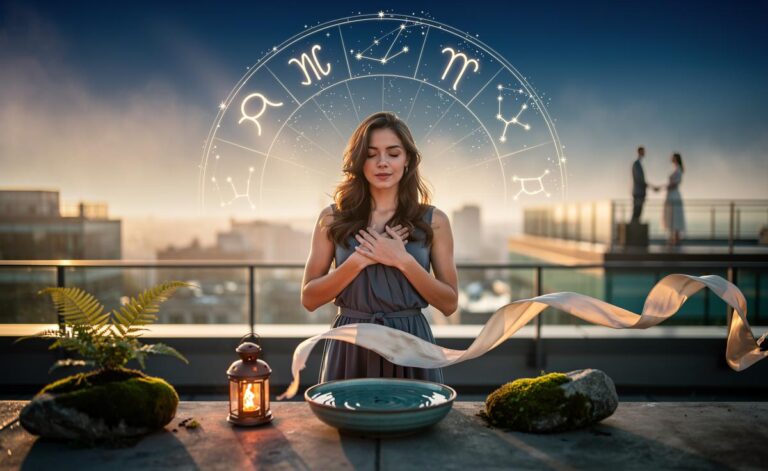 Illustration of a love horoscope for January 1, 2026, symbolising a fresh emotional reset