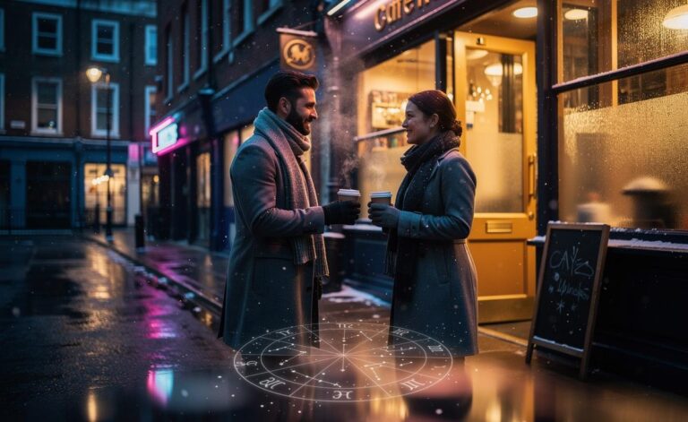 Illustration of love horoscope for January 5, 2026 — a surprise encounter awaits