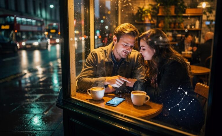 Illustration of a love horoscope for 6 January 2026 during Capricorn season, signalling clarity and a surprising romantic revelation