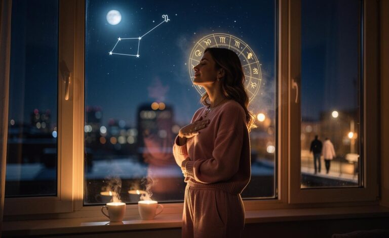 Illustration of a love horoscope for January 6, 2026, emphasizing trusting your instincts in relationships