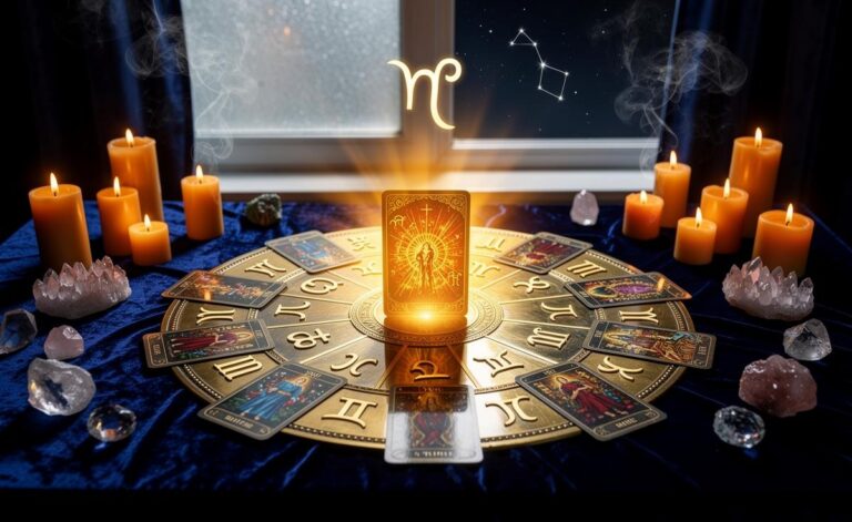 Illustration of the tarot card influencing each zodiac sign on 3 January 2026