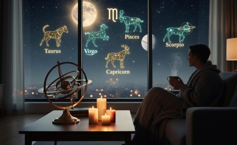 Illustration of [which zodiac signs feel more secure on 4 January 2026—Taurus, Virgo, Pisces, Scorpio, Capricorn and Cancer]